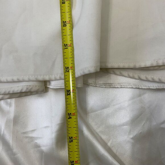 Vow’d Mermaid Trumpet Plunge Wedding Gown women’s Size 4 white train Crepe - Picture 14 of 14